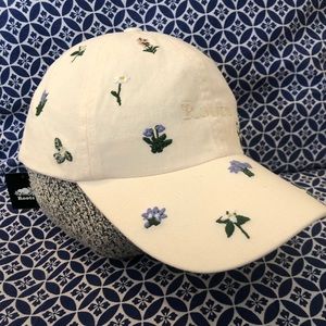 NWT Roots Embroidered Floral Baseball Cap